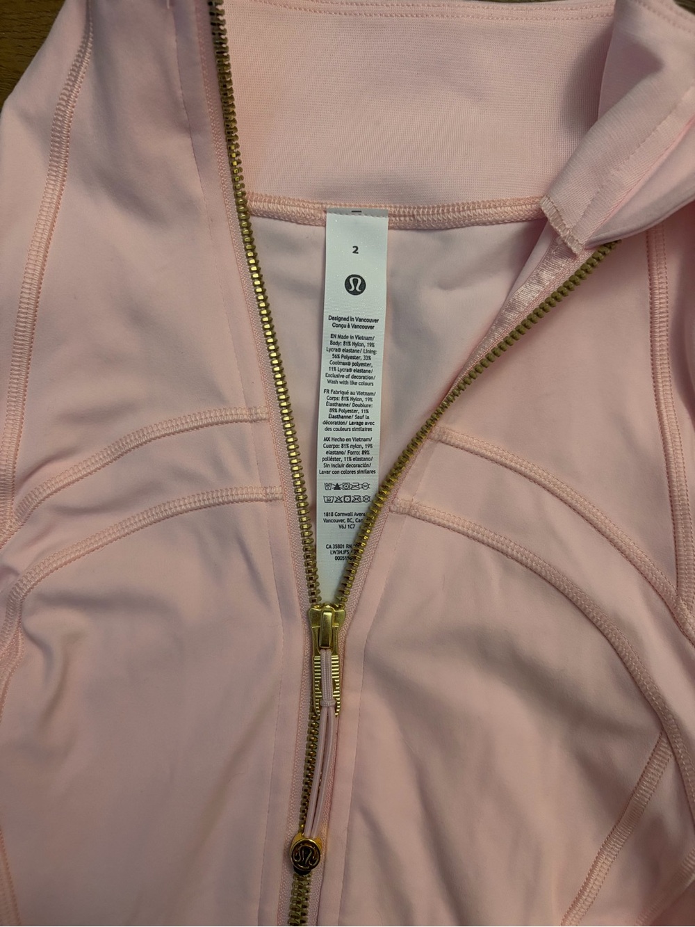 Lululemon Define Cropped Jacket NWT pink 2 - Picture 3 of 4